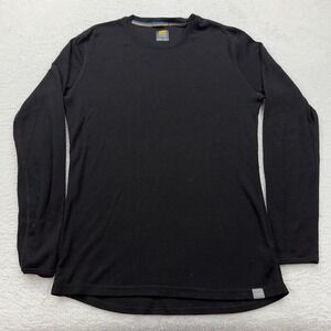Meriwool Layers 250g Merino Wool Long Sleeve Base Layer Top Black Men's XXL